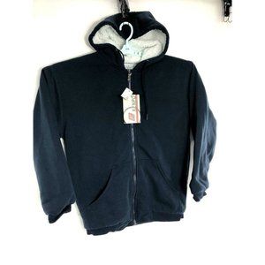 Kenpo Men Heavyweight Insulated Full-Zip Thermal Winter Hooded Sweatshirt Jacket